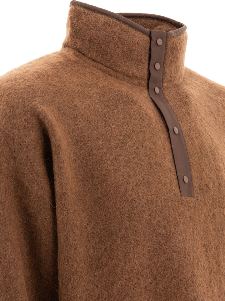 Mohair Sweater Knitwear Brown