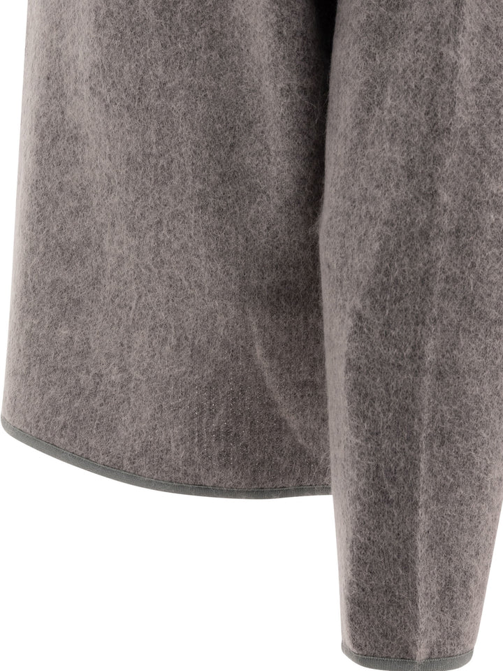 Mohair Sweater Knitwear Grey