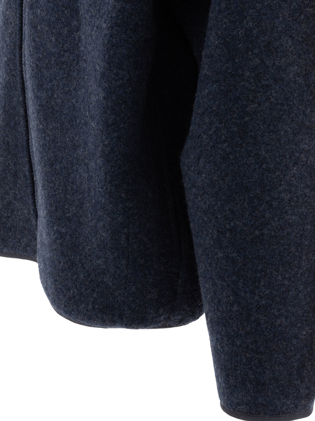 Zipped Wool Sweater Jackets Blue