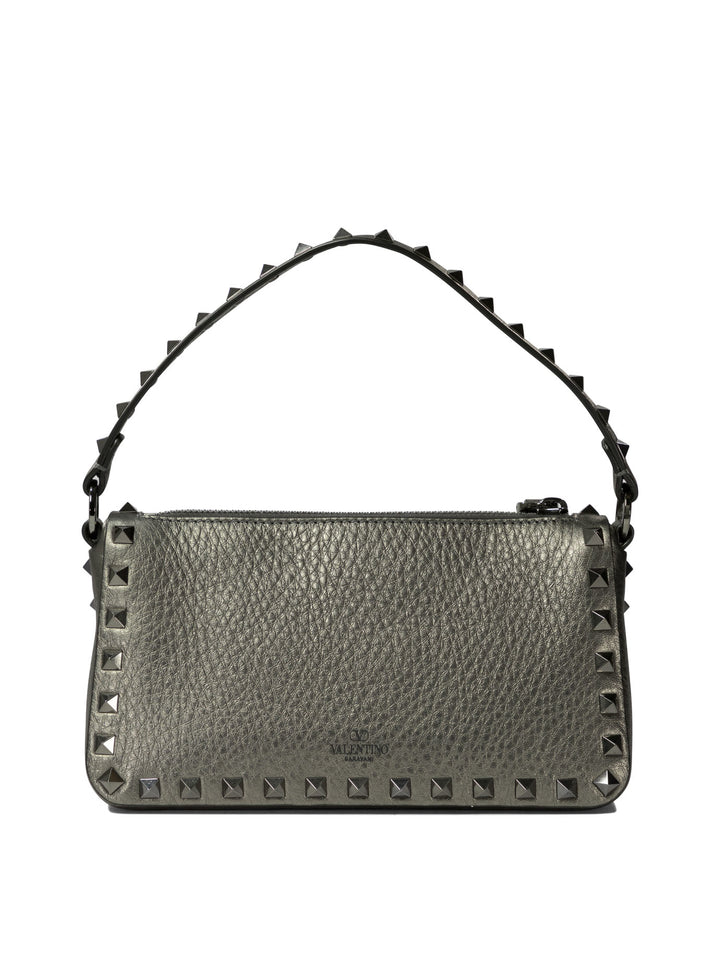 Rockstud Small Shoulder Bags Grey