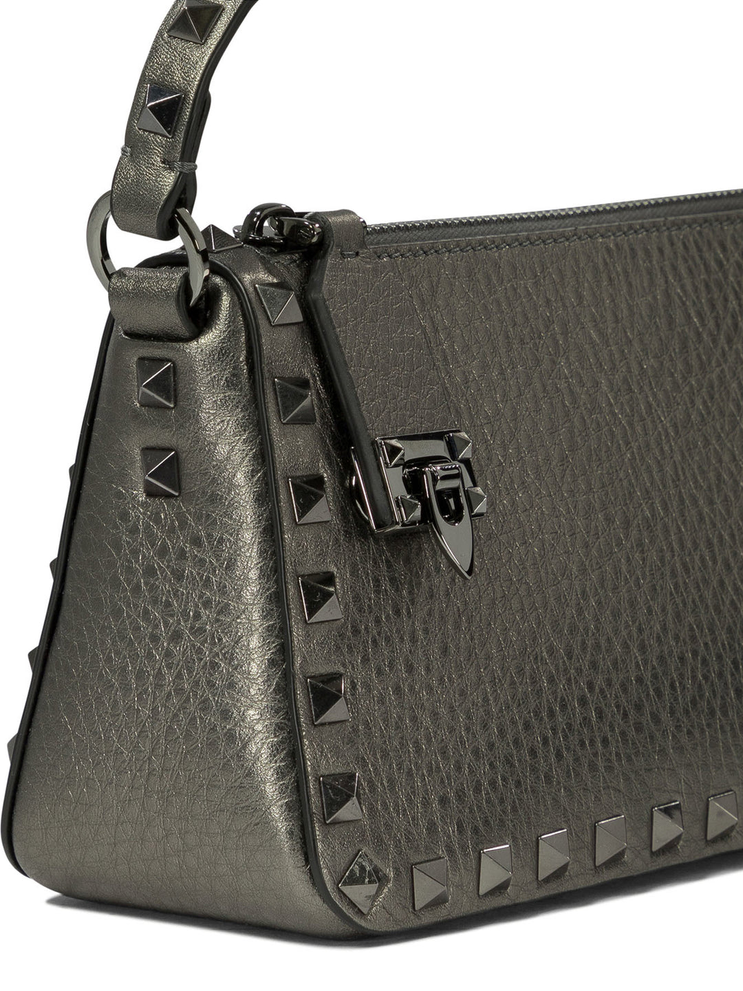 Rockstud Small Shoulder Bags Grey