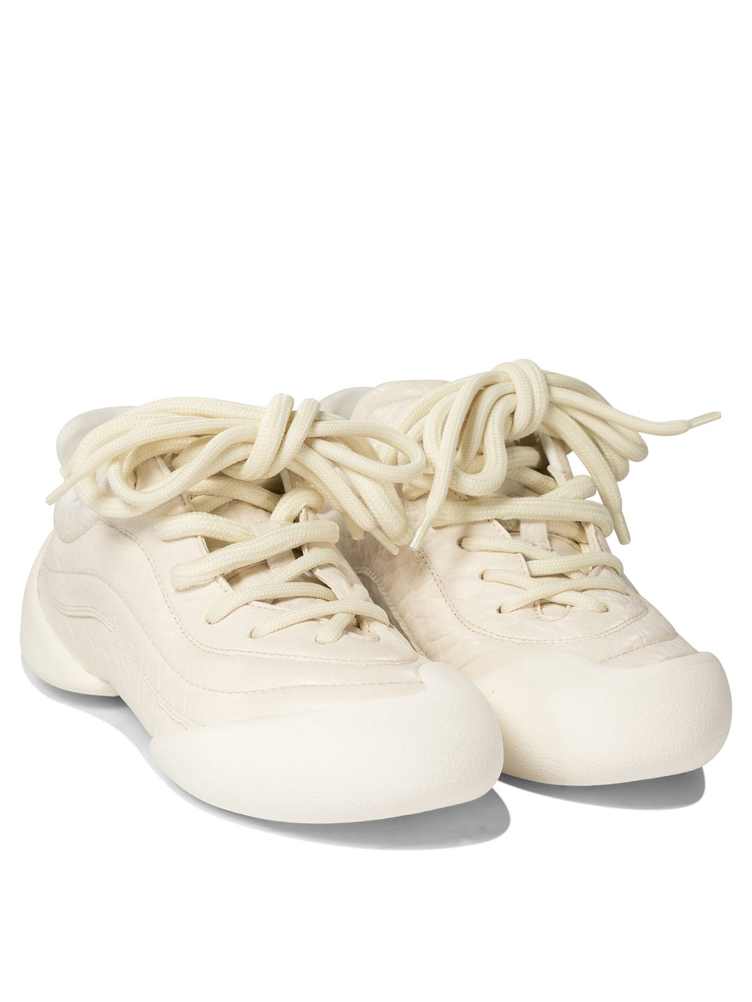 Ivory leather Flexion sneakers