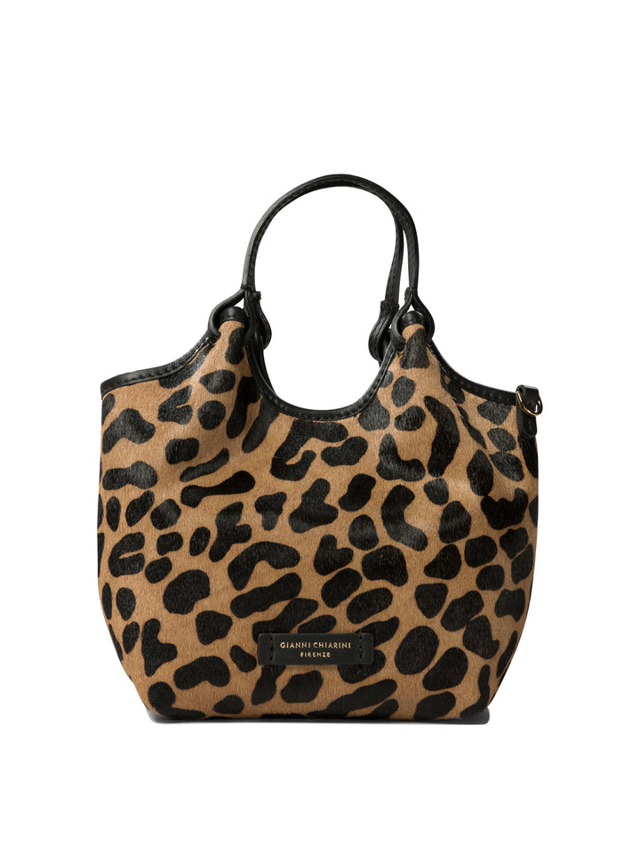 Dua Horsy Shoulder Bags Brown