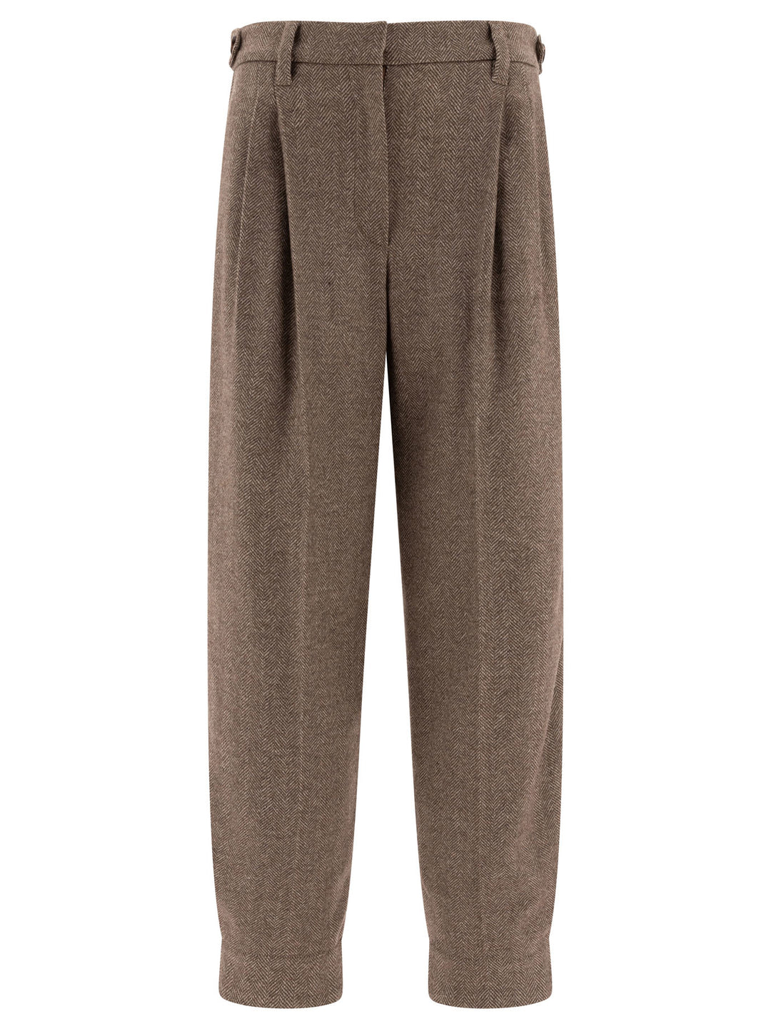 Baggy Sartorial Trousers Brown