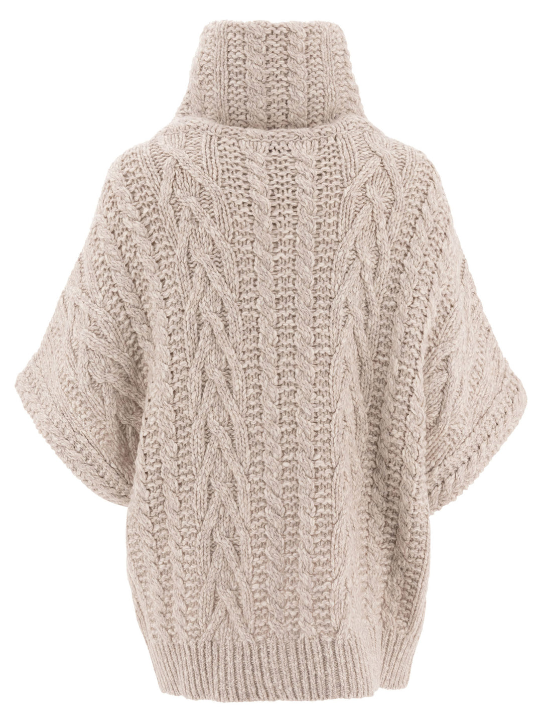 Cardigan With Monili-Details Knitwear Beige