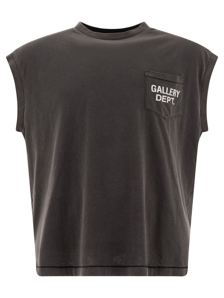 Tank Top With Logo T-Shirts Grey