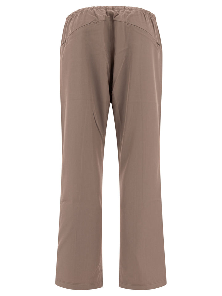 W.U. Boot-Cut Trousers Beige