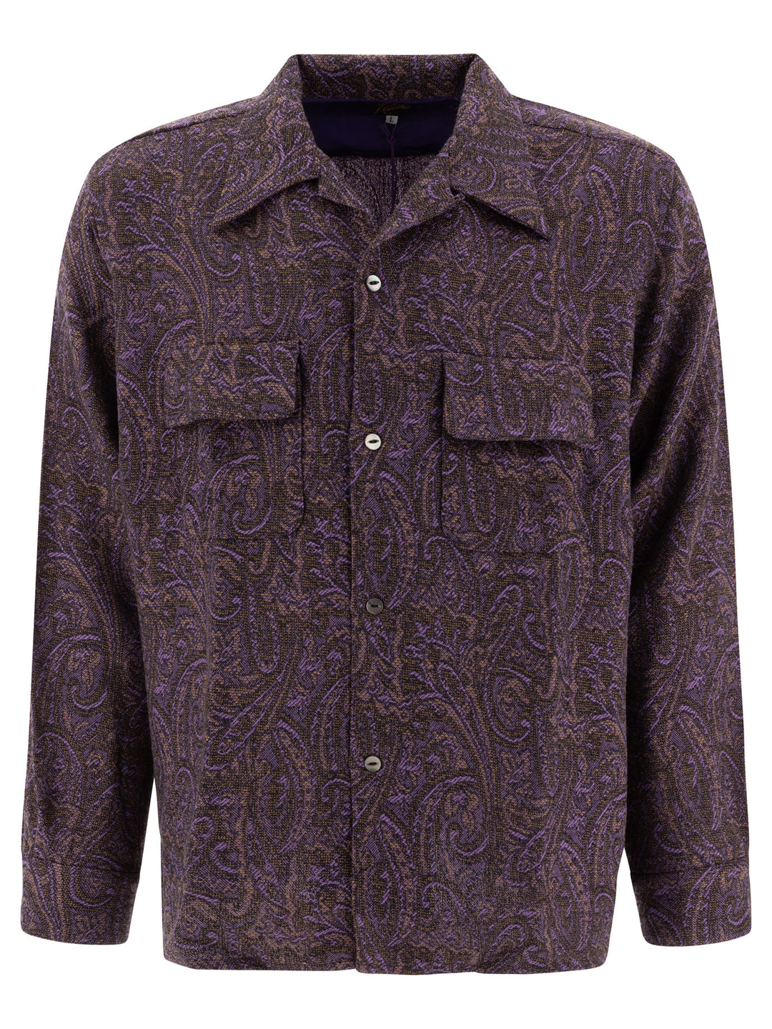 Paisley Wool Shirt Shirts Purple