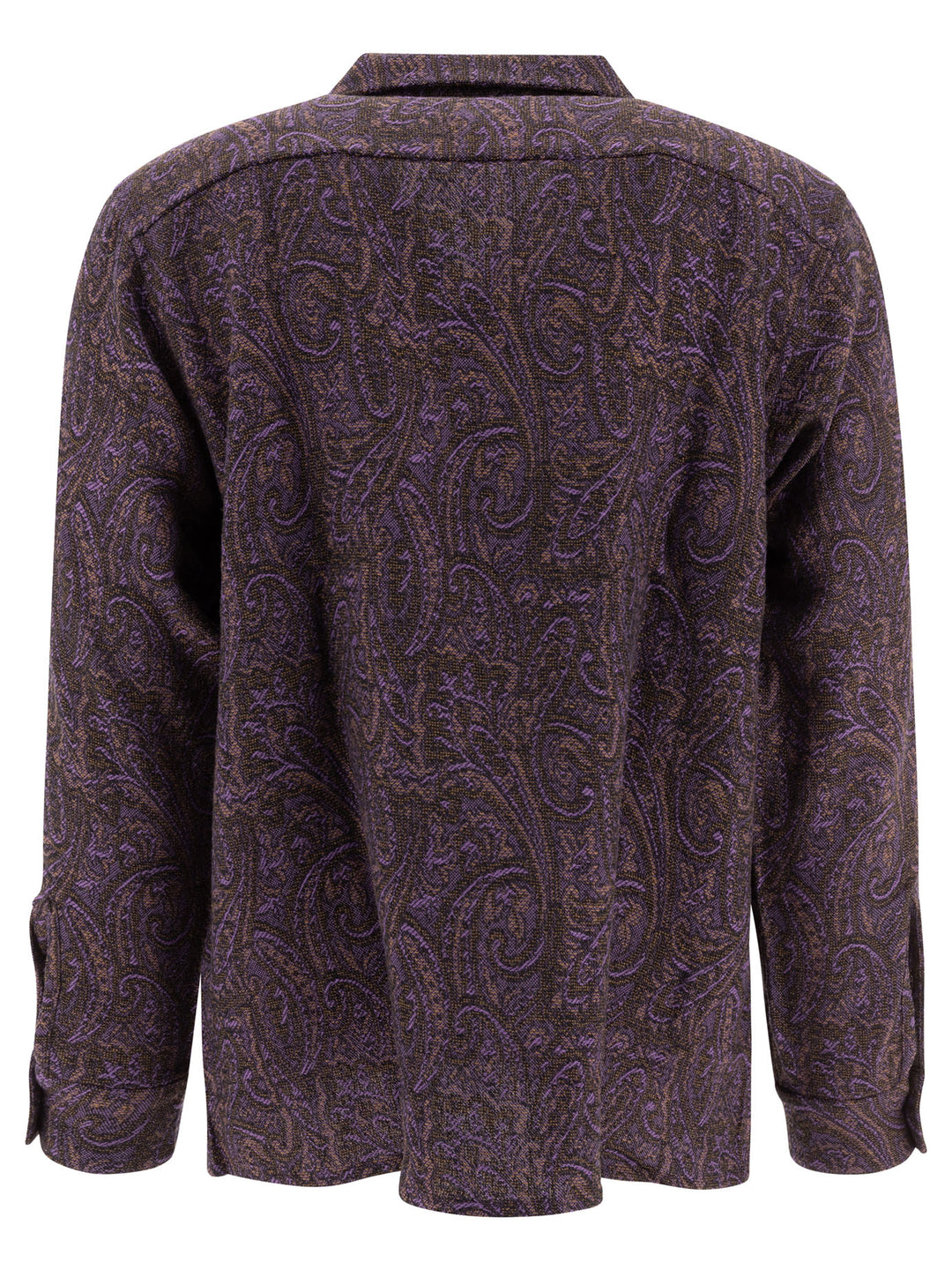 Paisley Wool Shirt Shirts Purple