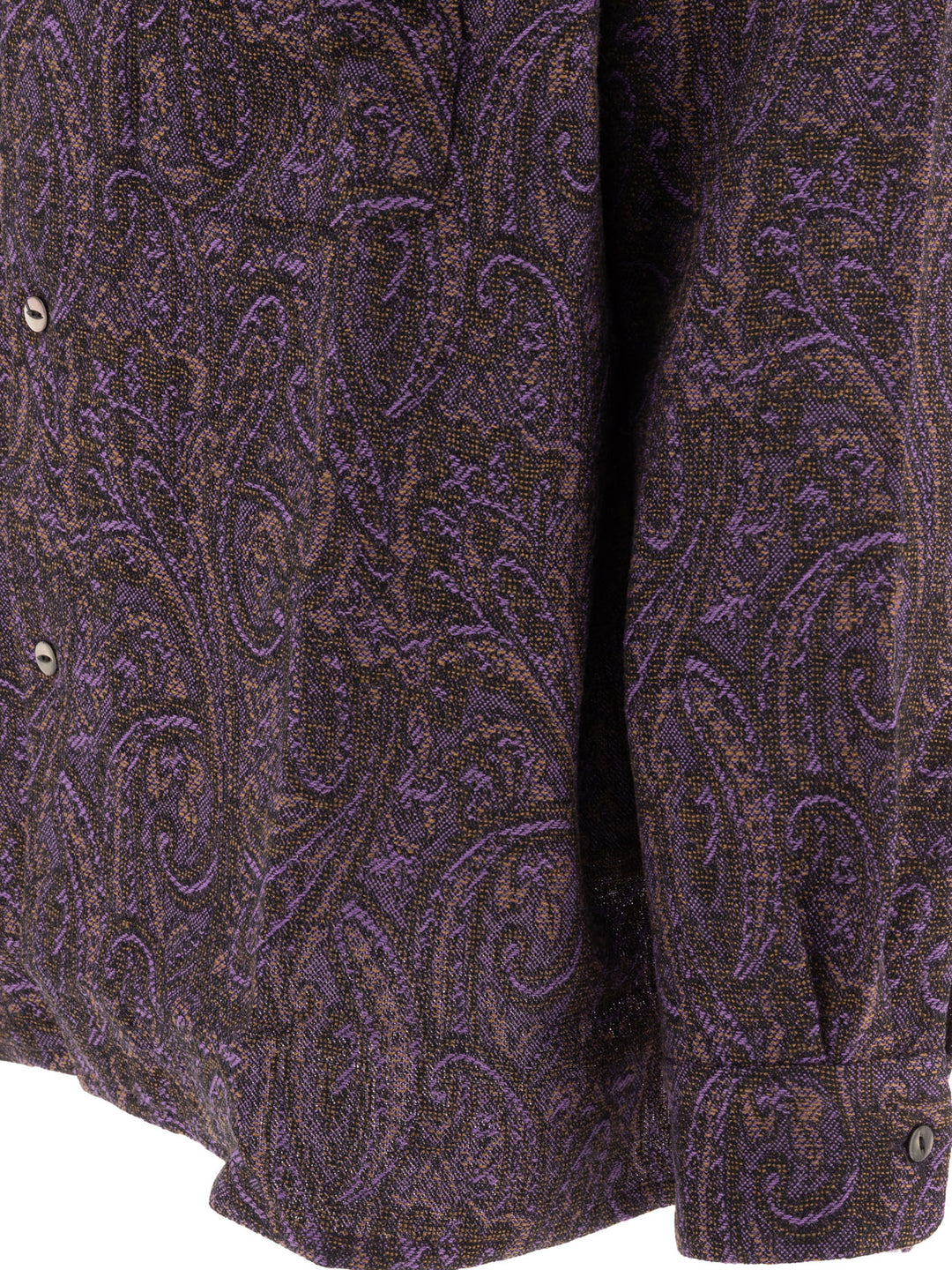 Paisley Wool Shirt Shirts Purple