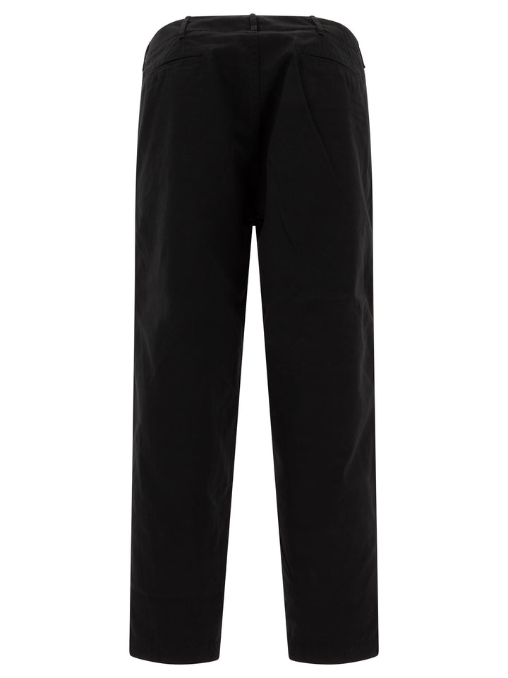 Straight-Leg Trousers Black