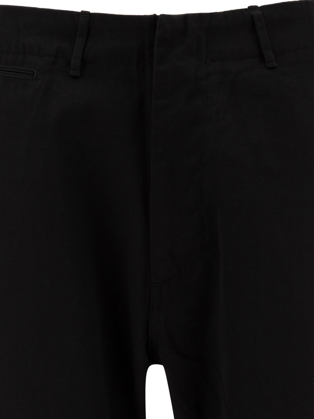 Straight-Leg Trousers Black