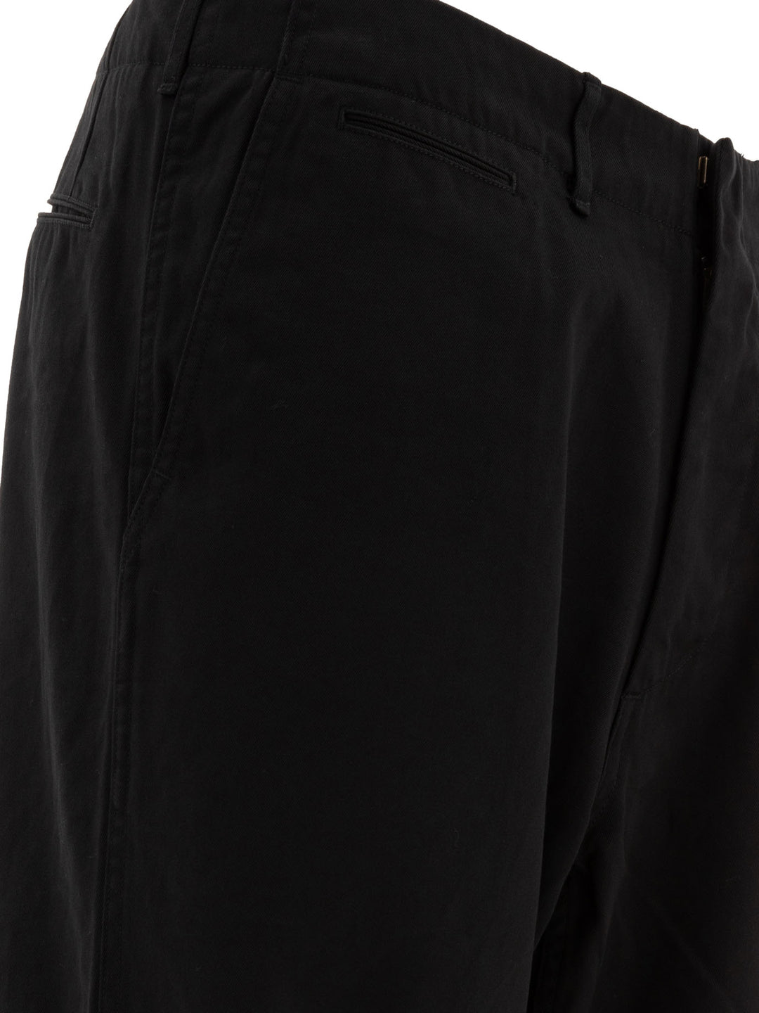 Straight-Leg Trousers Black