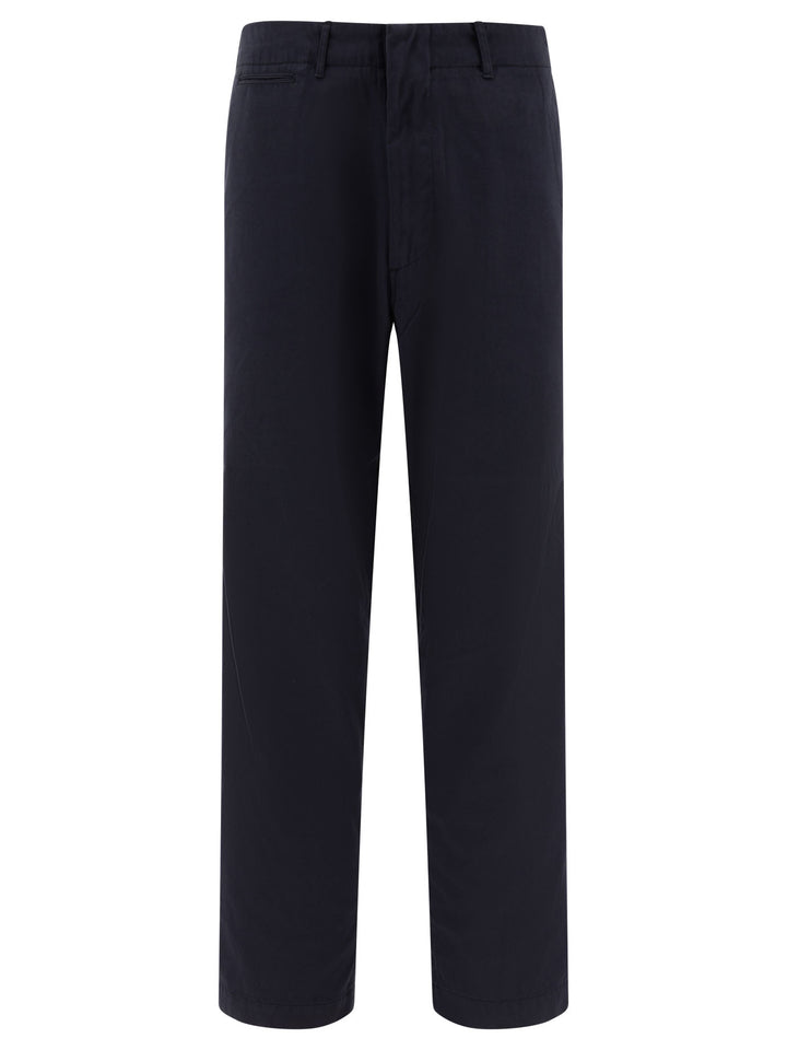 Straight-Leg Trousers Blue