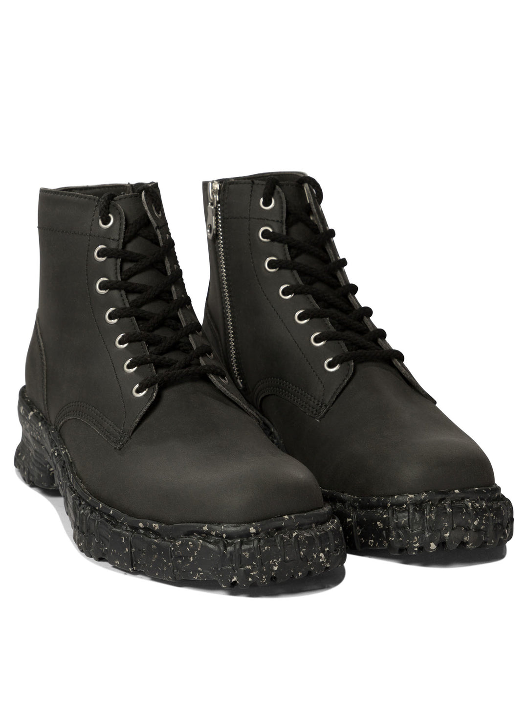 Vintage-Like Combat Boots Stivali & Stivaletti Black