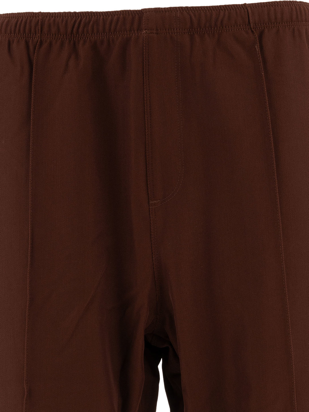 W.U. Boot-Cut Trousers Brown