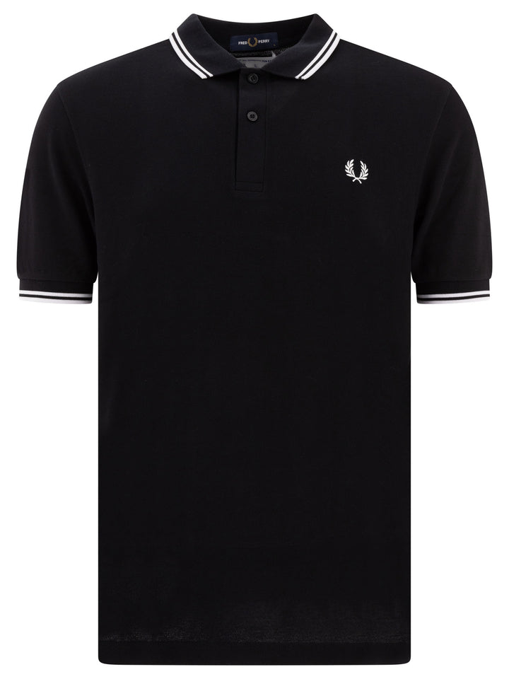 Cdg X Fred Perry Polo Shirts Black