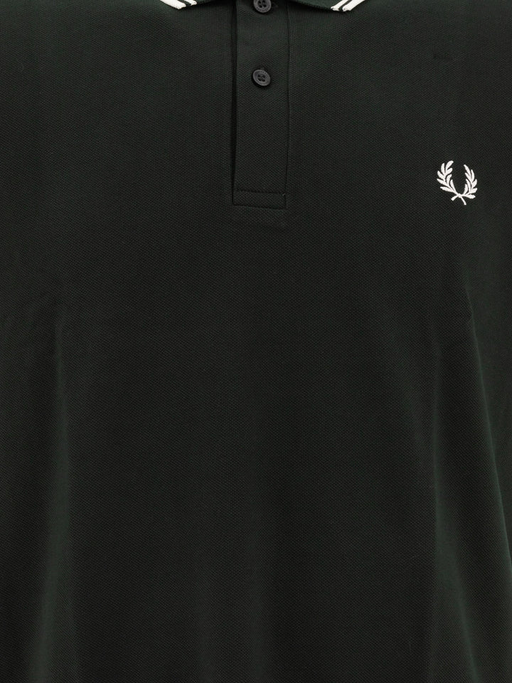 Cdg X Fred Perry Polo Shirts Green