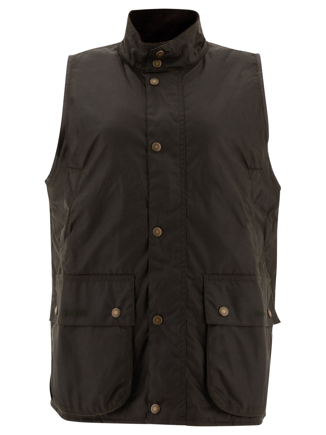 Barbour X Baracuta Waxed Oversized Vest Jacket Jackets Green