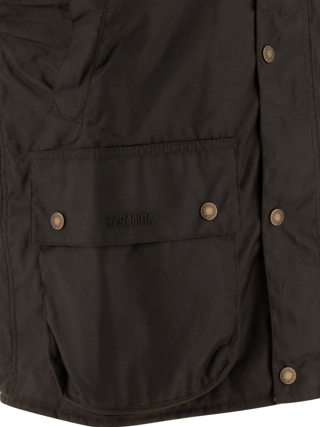 Barbour X Baracuta Waxed Oversized Vest Jacket Jackets Green