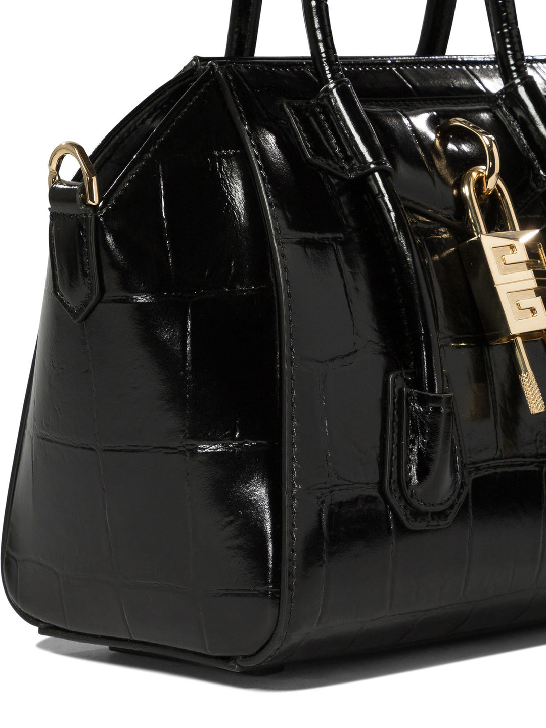 Antigona Lock Mini Handbags Black