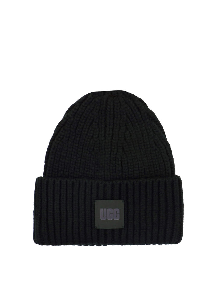 Ribbed Beanie Hats Black