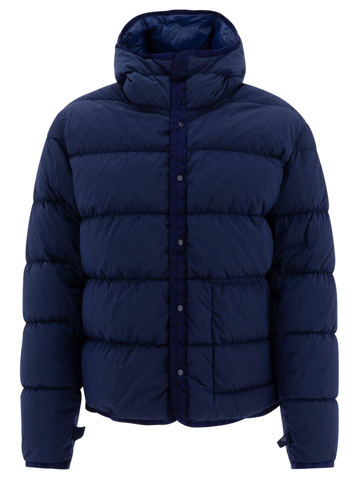 Nylon Down Jacket Jackets Blue