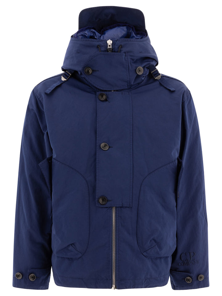 Nylon Down Jacket Jackets Blue