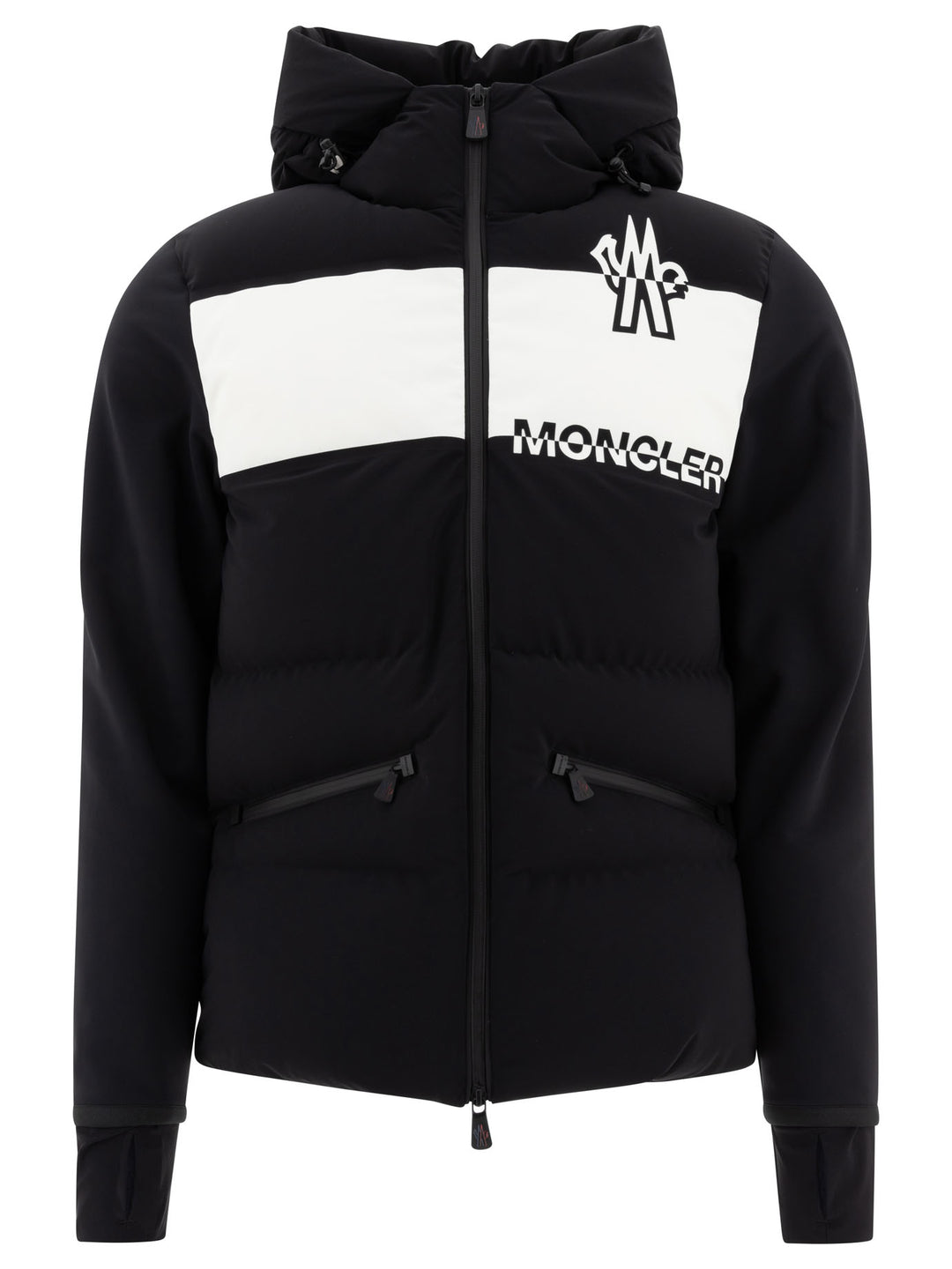 Technical Jacket With Logo Jackets Black