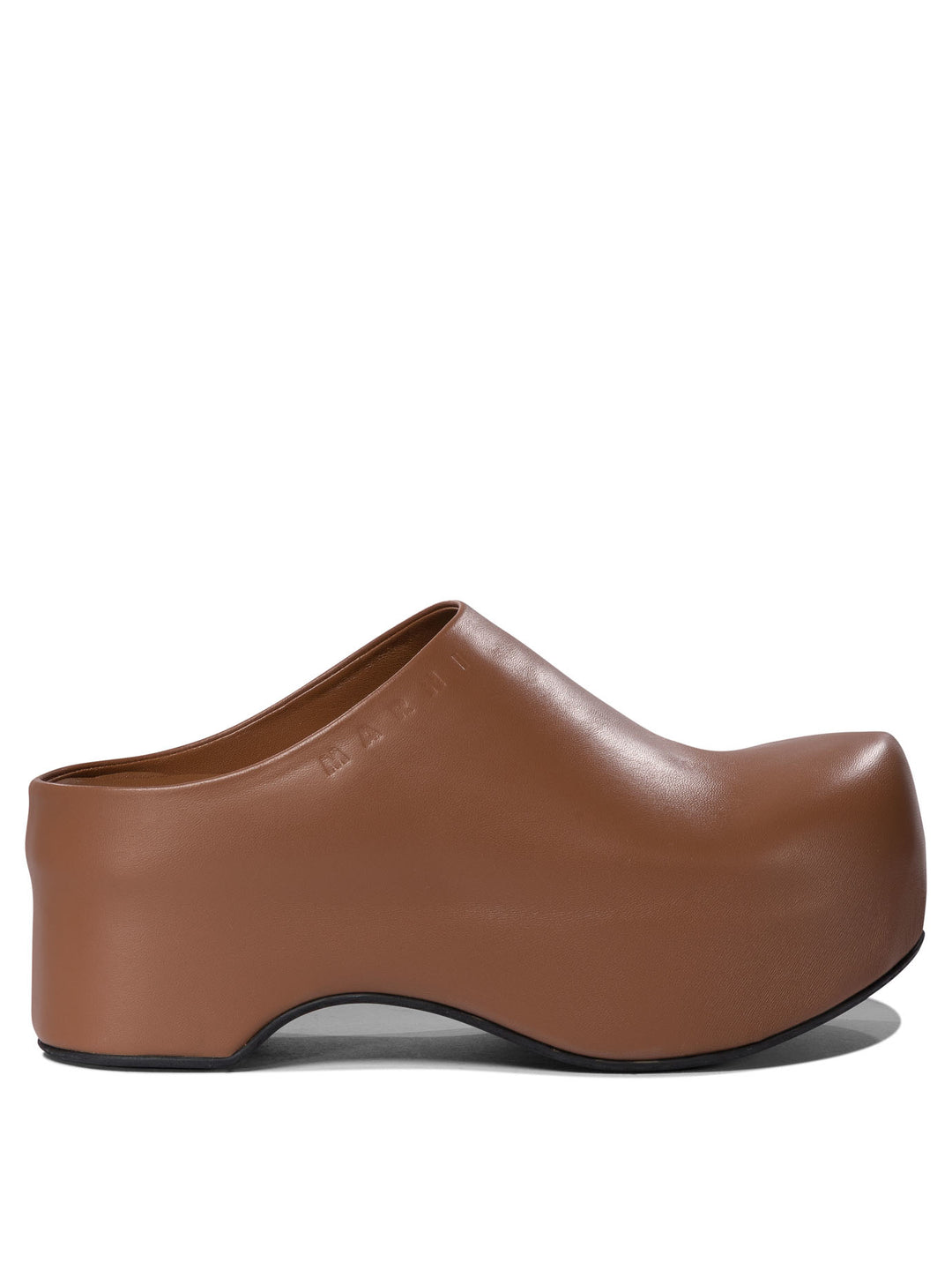 Chunky Clog Sabot Loafers & Slippers Brown