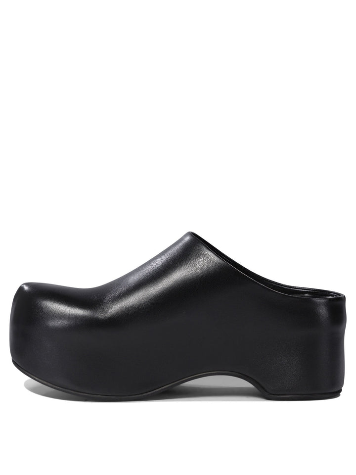 Chunky Clog Sabot Loafers & Slippers Black