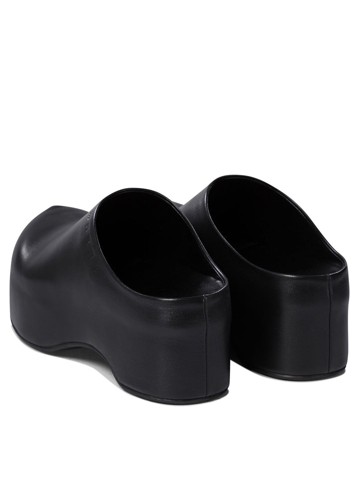 Chunky Clog Sabot Loafers & Slippers Black