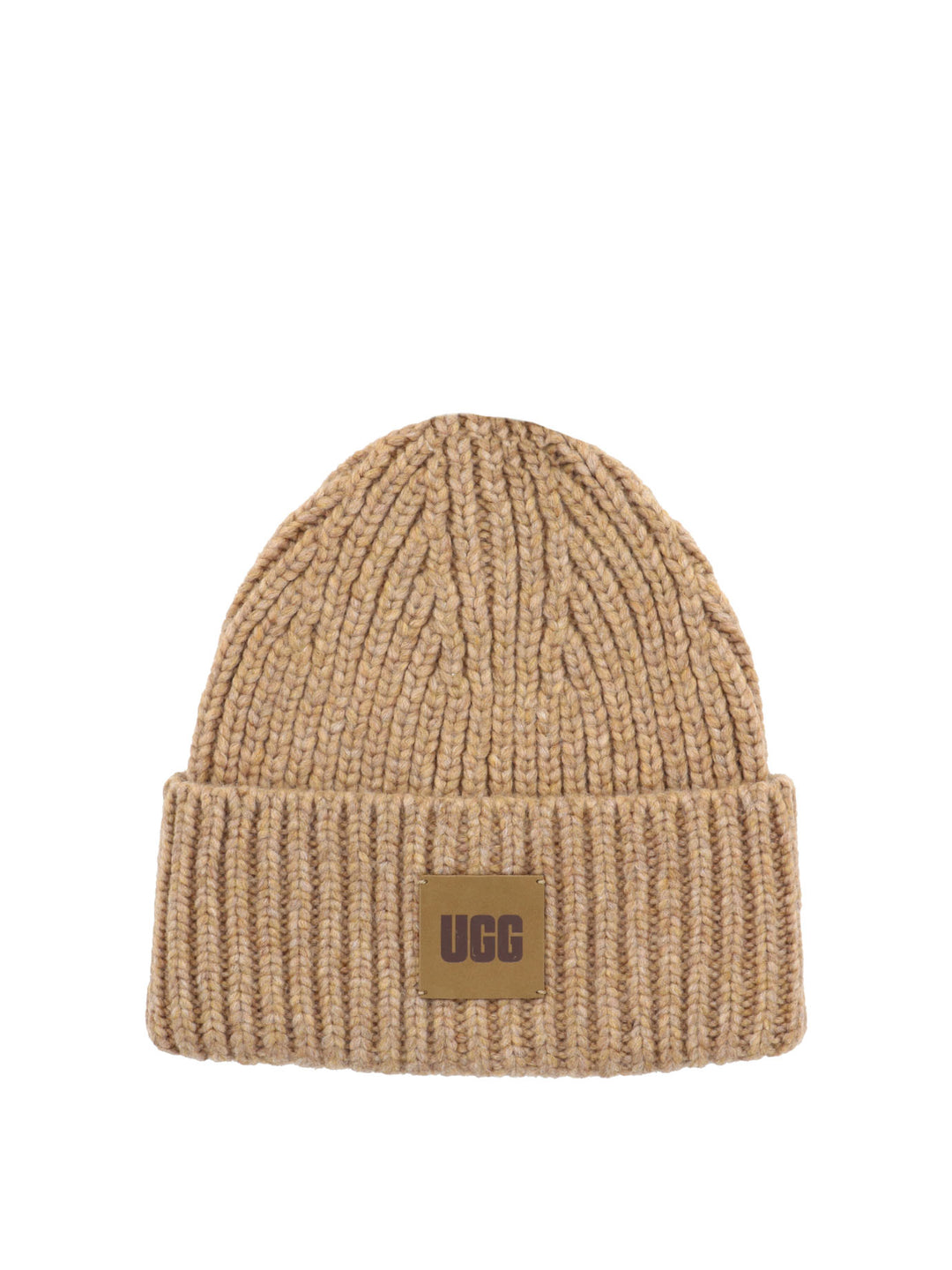 Ribbed Beanie Hats Beige