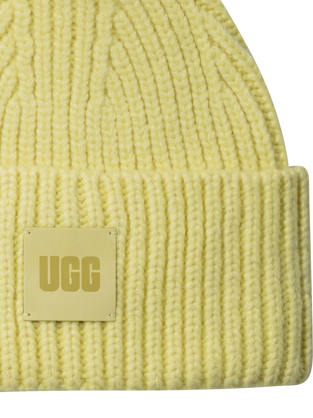 Ribbed Beanie Hats Yellow