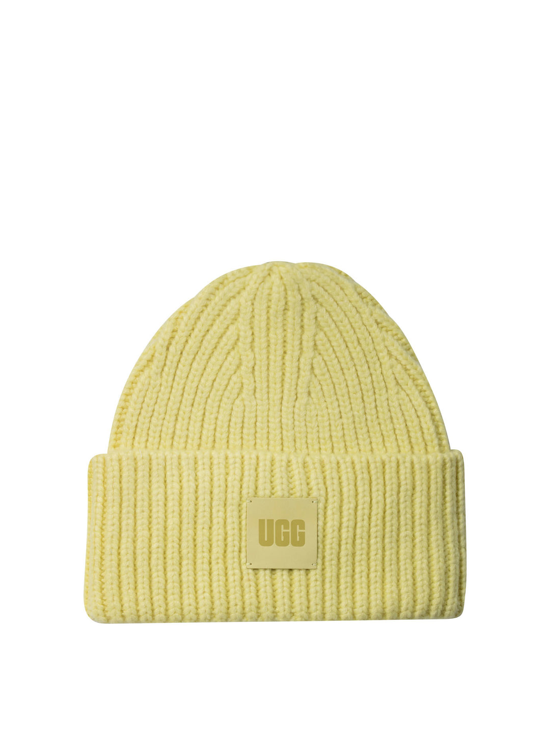 Ribbed Beanie Hats Yellow