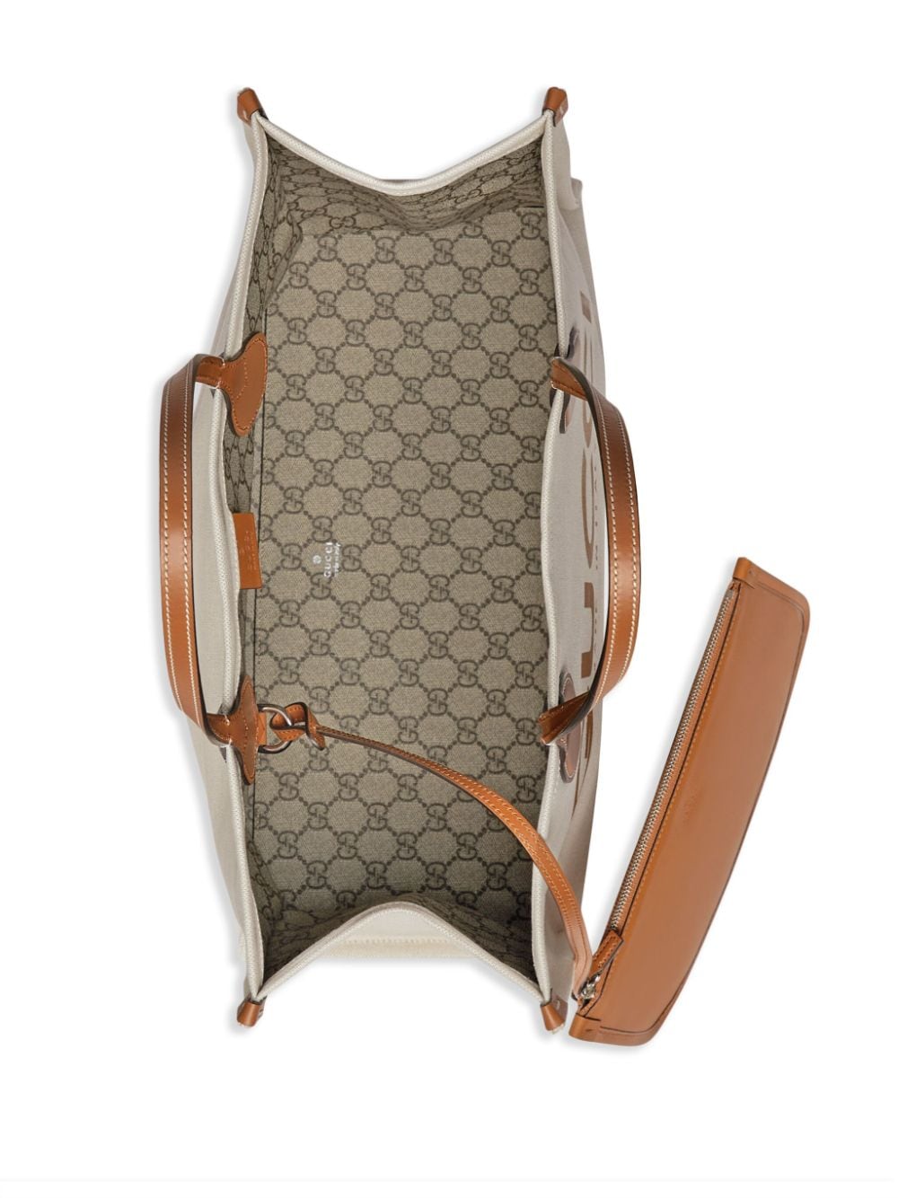 Borsa A Spalla Con Stampa Gucci Shoulder Bags Beige