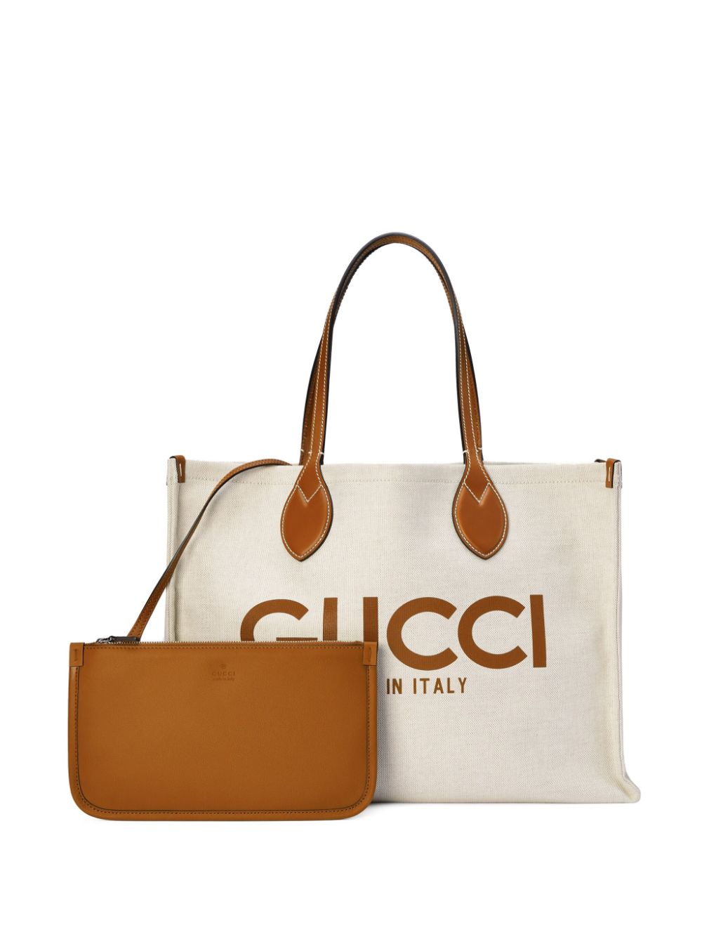 Borsa A Spalla Con Stampa Gucci Shoulder Bags Beige