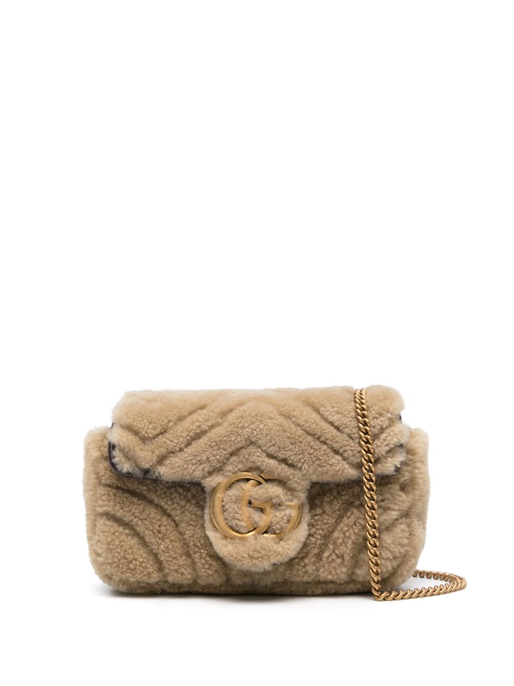 Gg Marmont Crossbody Bags Beige