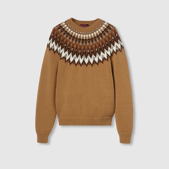 Maglione In Lana Knitwear Brown