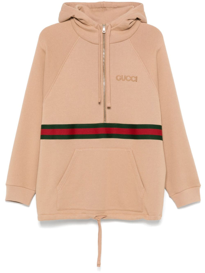 Felpa Oversize In Cotone Sweatshirts Beige