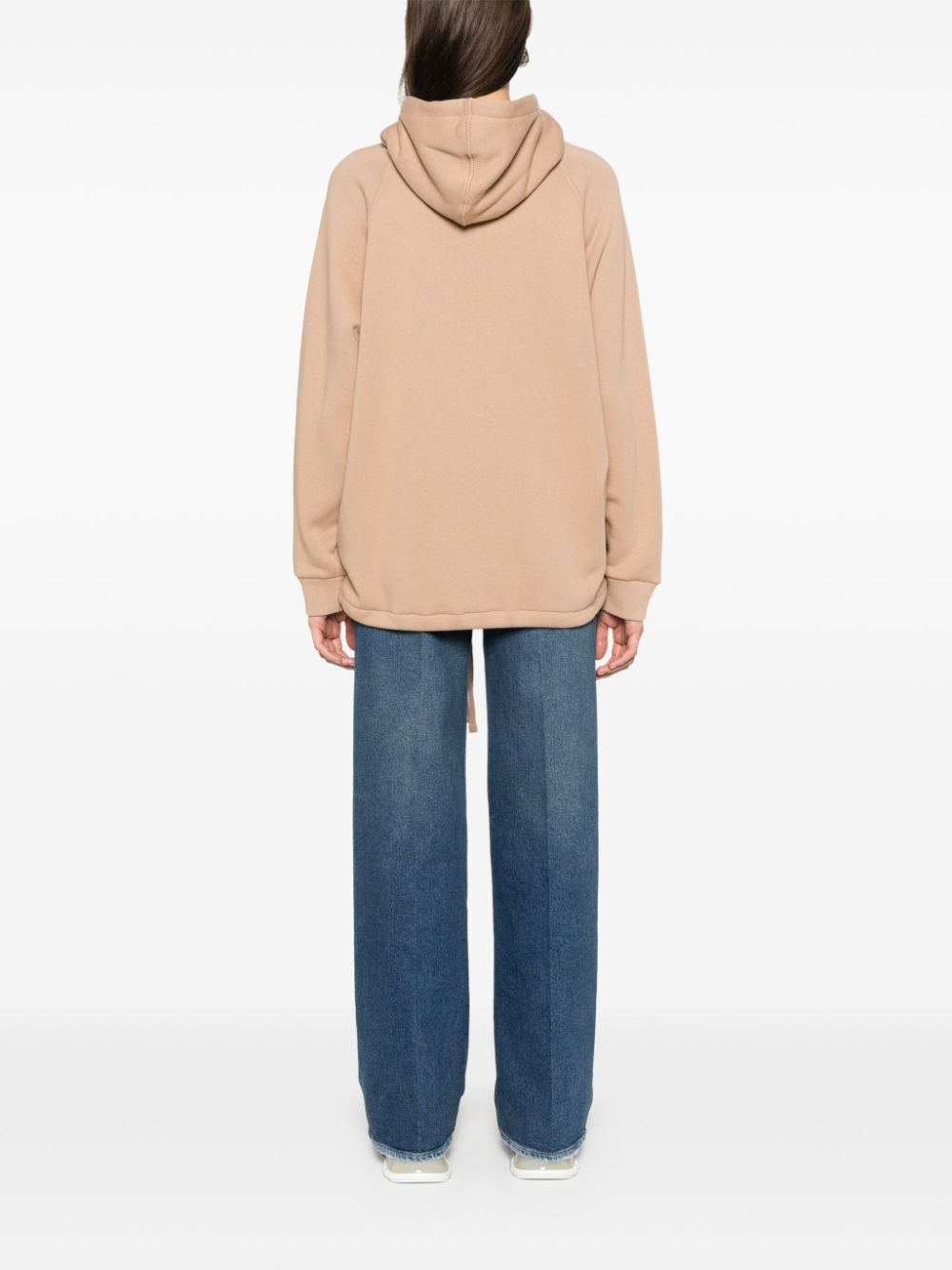 Felpa Oversize In Cotone Sweatshirts Beige