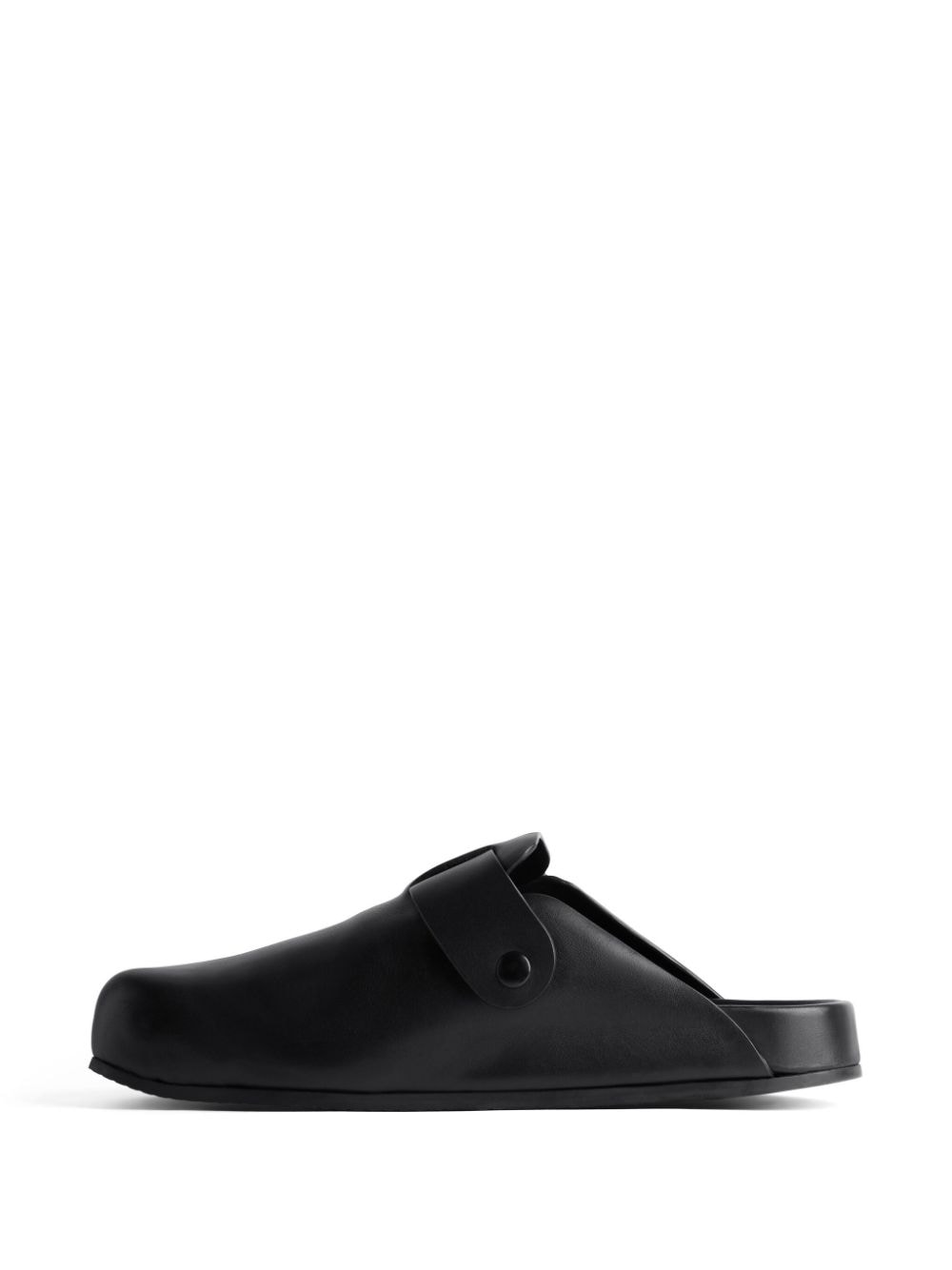 Sandali In Pelle Loafers & Slippers Black