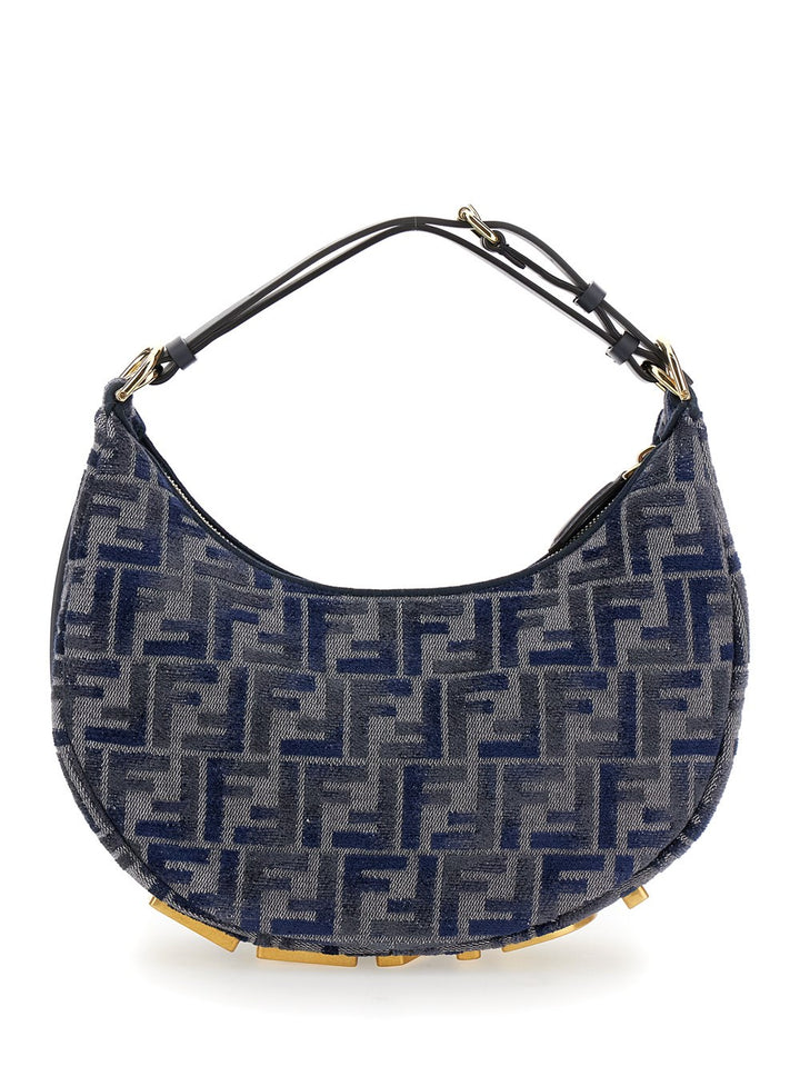 Fendigraphy Shoulder Bags Blue