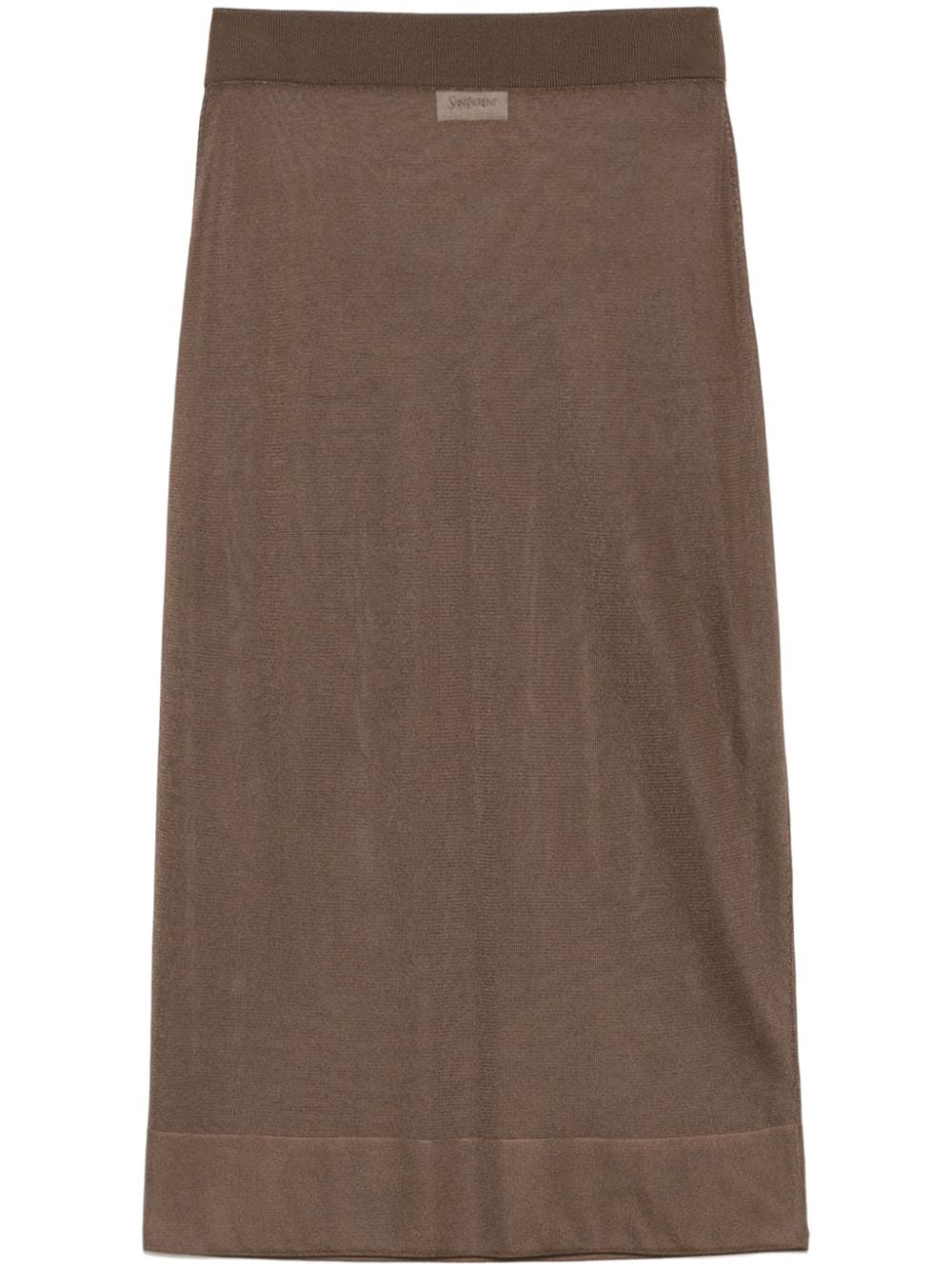 Gonna A Tubino Con Vita Elasticizzata Skirts Brown