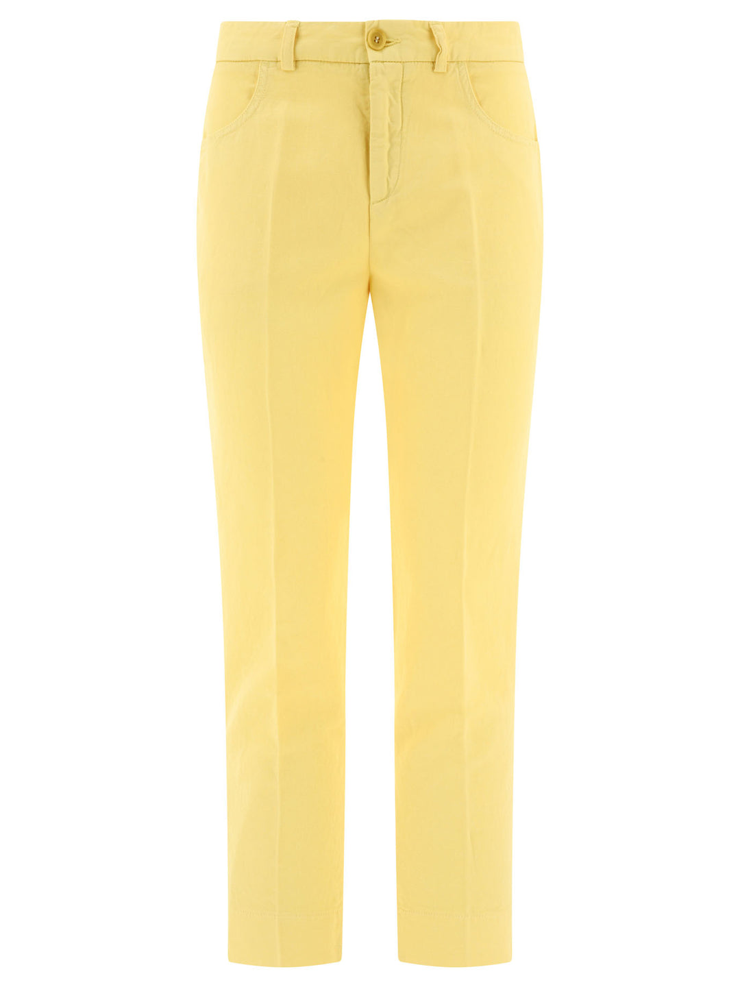 Pantaloni A Gamba Dritta Trousers Yellow