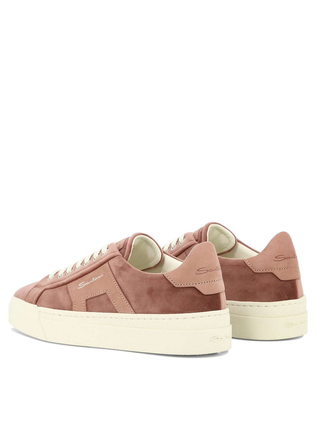 Sneakers In Pelle Scamosciata Con Stampa Logo Sneakers & Slip-On Pink