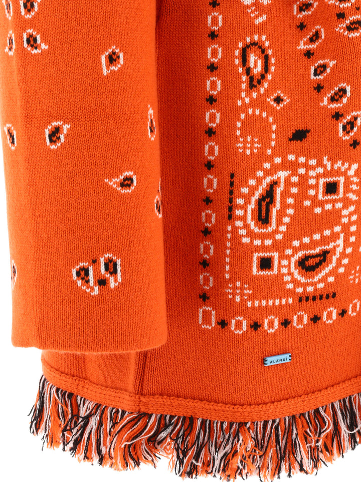 Cardigan Con Cintura Bandana Knitwear Orange