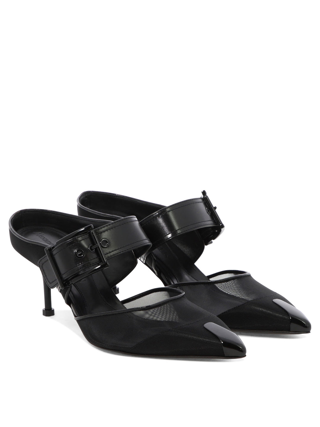 Punk Heeled Shoes Black