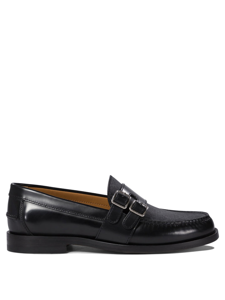 Mocassino Con Fibbia E Stampa Gg Loafers & Slippers Black