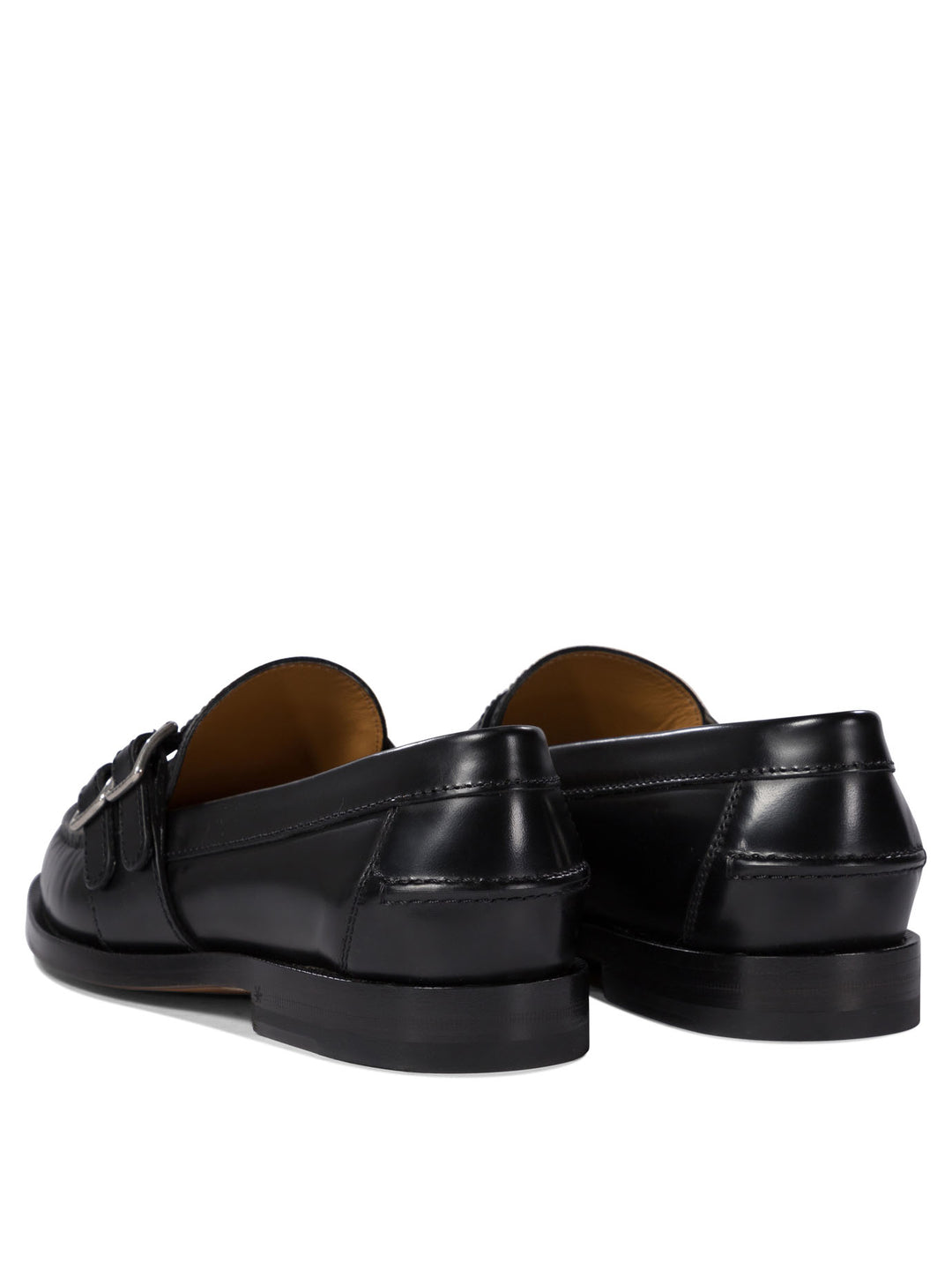 Mocassino Con Fibbia E Stampa Gg Loafers & Slippers Black